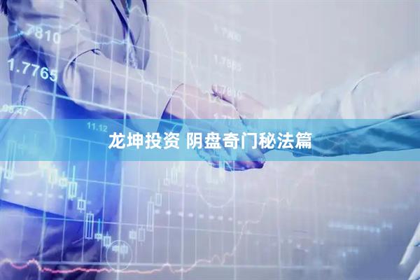 龙坤投资 阴盘奇门秘法篇
